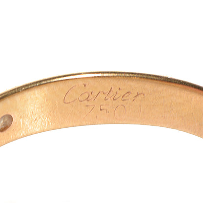 Cartier 18k Yellow Gold Diamond Trinity Rolling Ring 49 5 6 of 7
