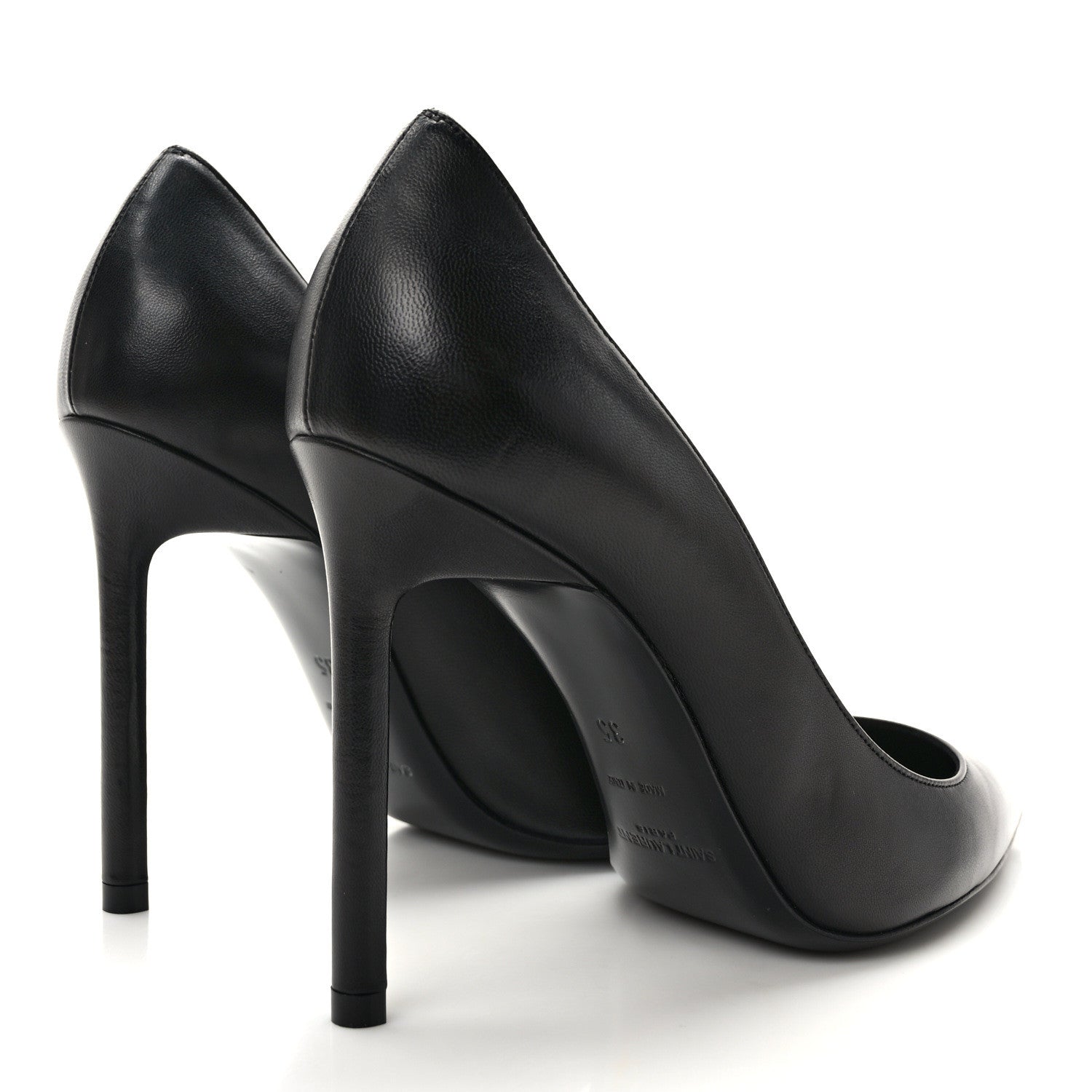 Saint Laurent Calfskin Zoe 105 Pumps 35 Black 4 of 8
