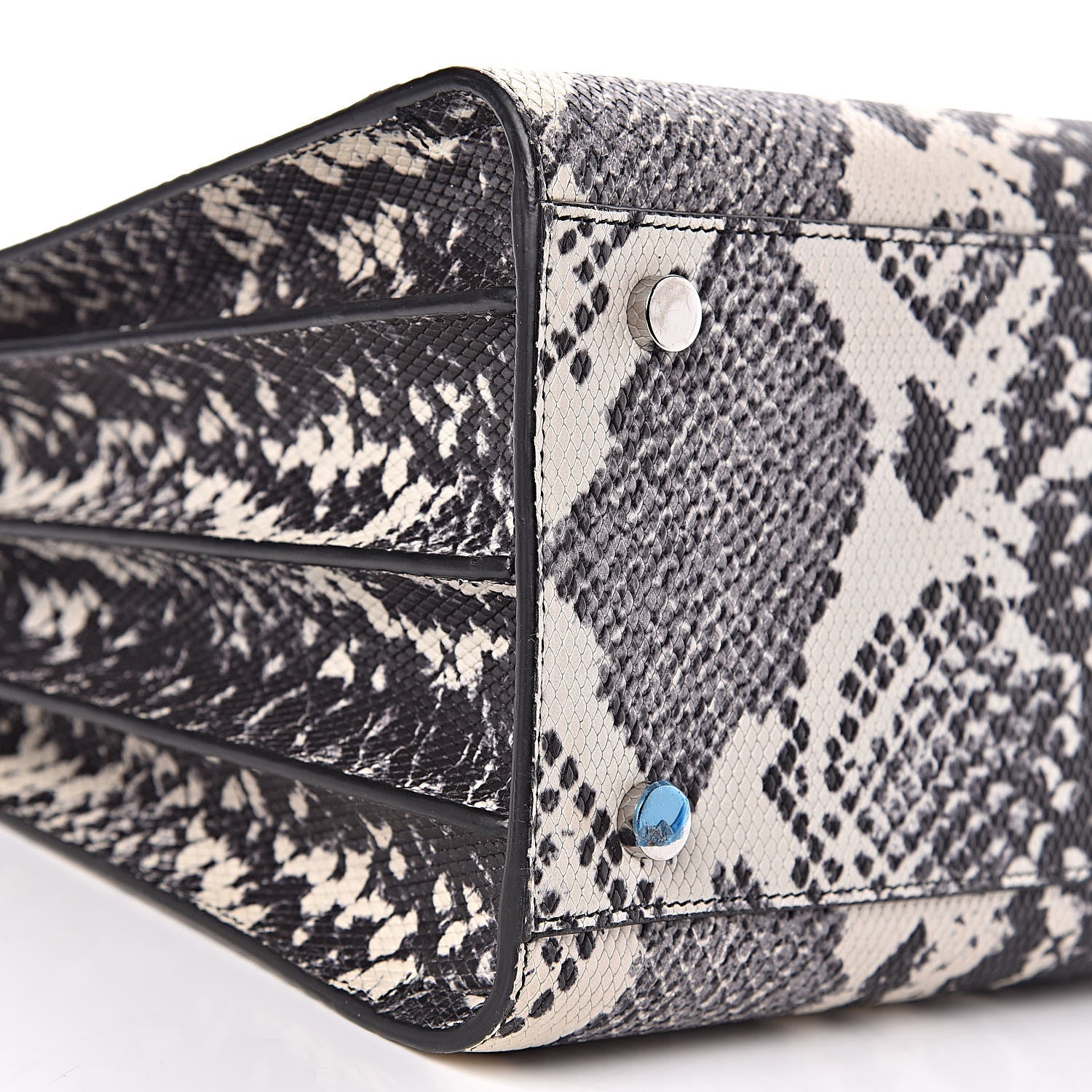 Saint Laurent Python Calfskin Embossed Small Sac De Jour Black 5 of 9