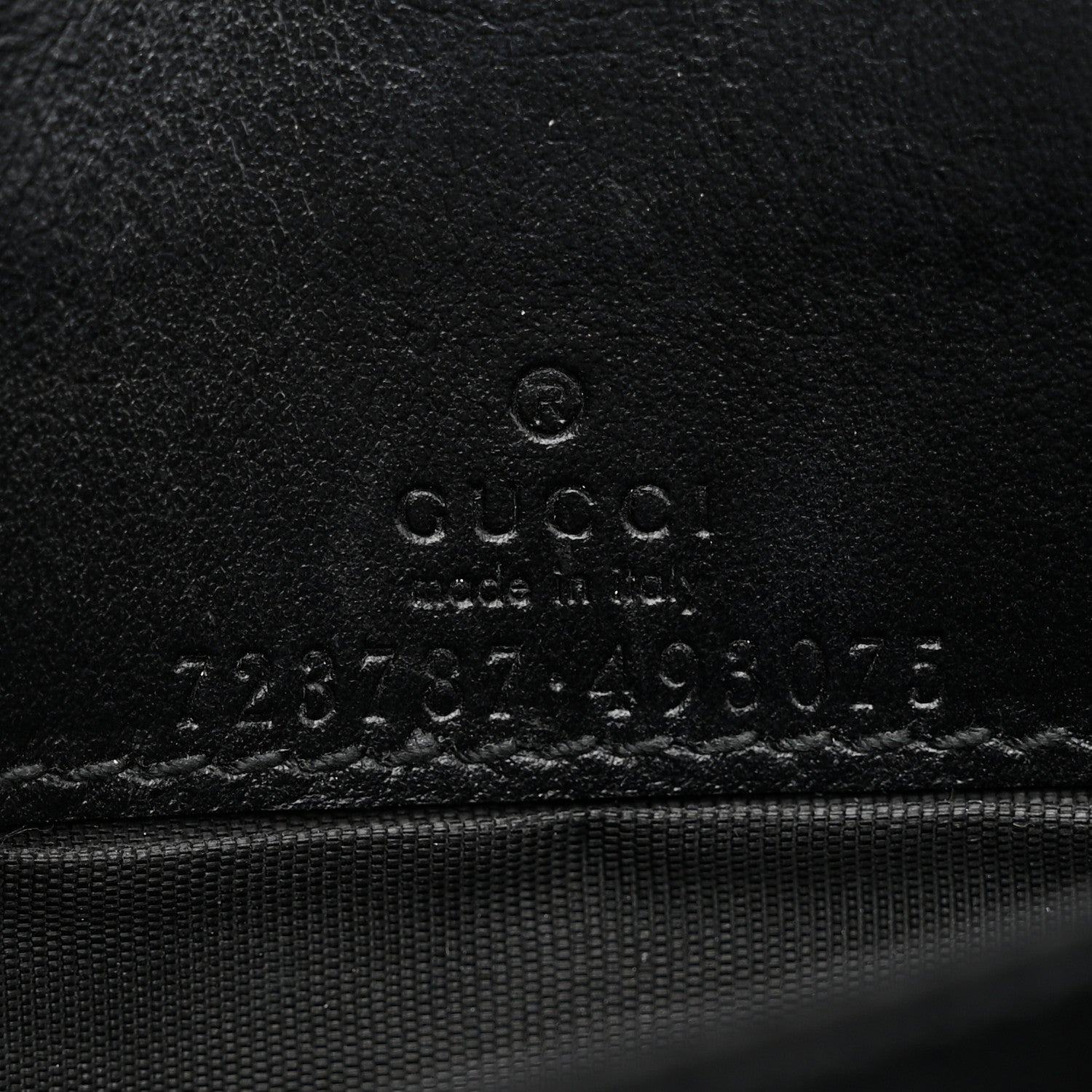 Gucci Calfskin GG Matelasse Chain Wallet Black 6 of 10
