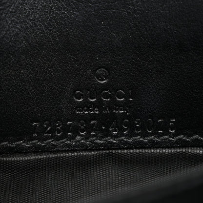 Gucci Calfskin GG Matelasse Chain Wallet Black 6 of 10