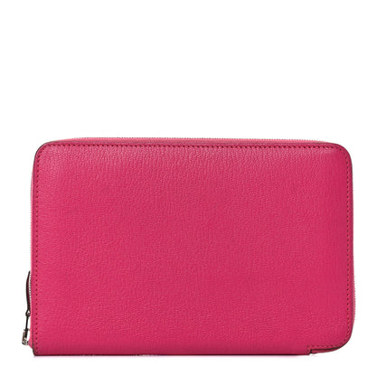 Hermes Chevre Mysore Azap GM Combined Wallet Rose Shocking 1 of 15