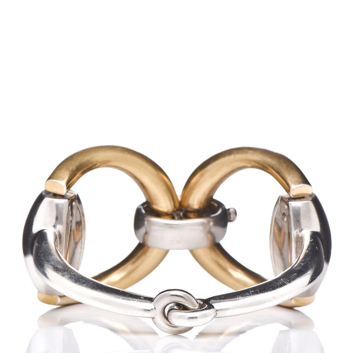 Sterling Silver Horsebit Bracelet Gold