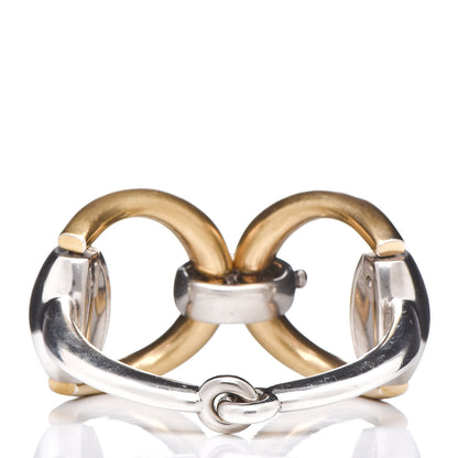 Gucci Sterling Silver Horsebit Bracelet Gold 3 of 5