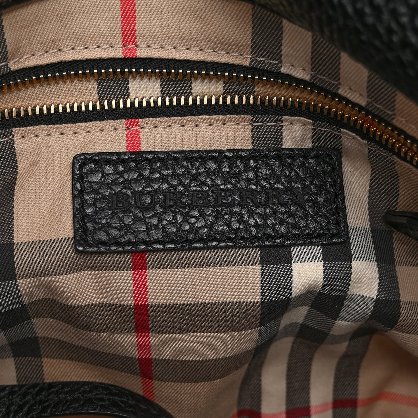 London Grainy Calfskin Medium Baynard Tote Black