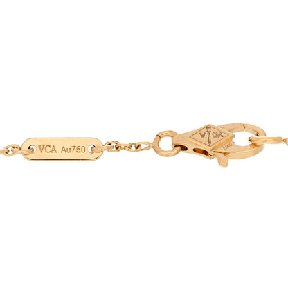 Van Cleef & Arpels 18K Yellow Gold Mother of Pearl Sweet Alhambra Bracelet 3 of 3