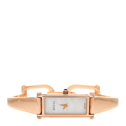 Gucci Stainless Steel Mother of Pearl 12mm 1500L Horsebit Quartz Watch 2 of 5