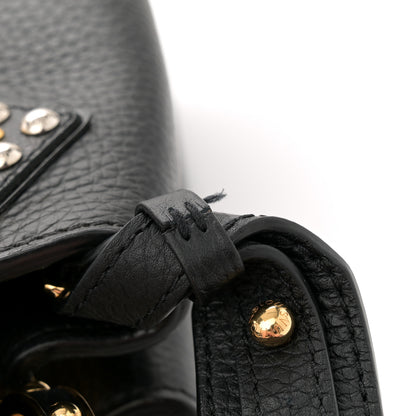 Louis Vuitton Taurillon Mechanical Flowers Smile Capucines PM Black 11 of 12