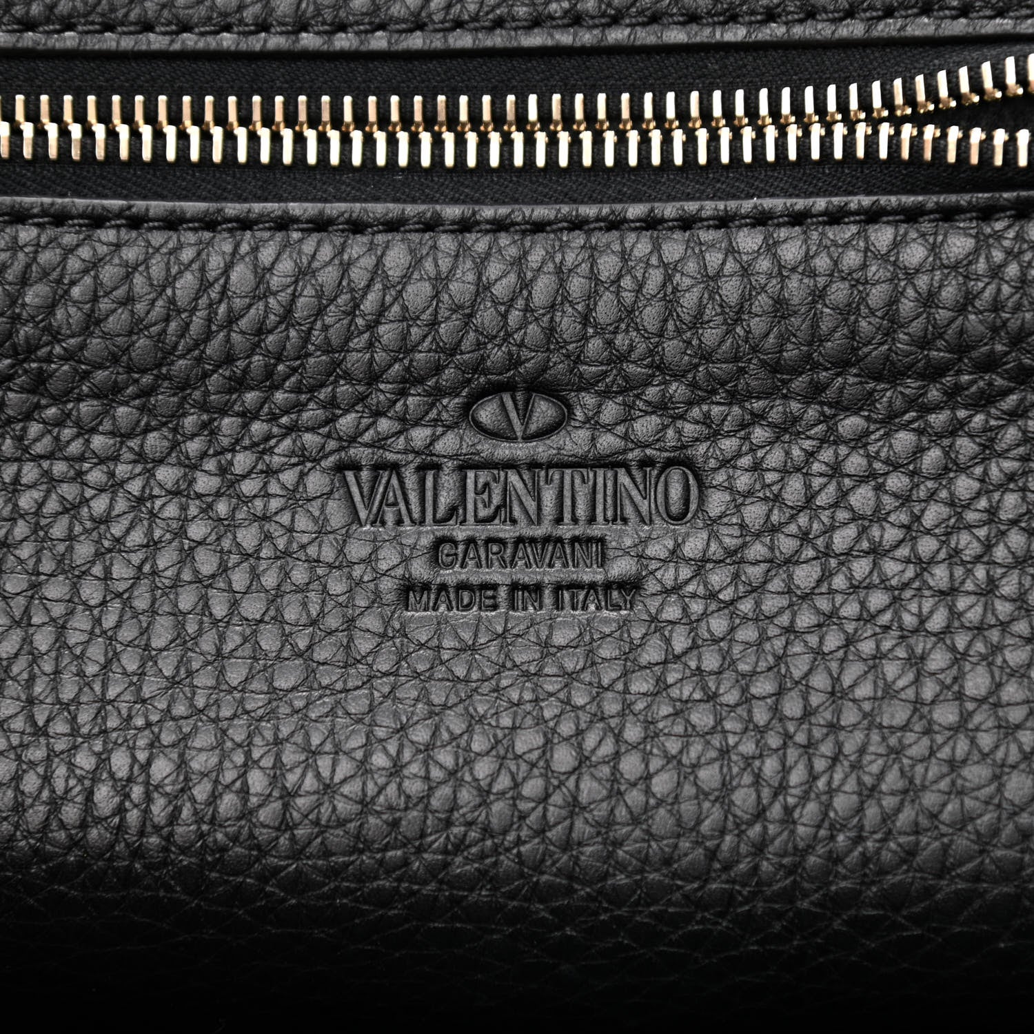 Valentino Garavani Grained Calfskin Small Rockstud Tote Black 6 of 10