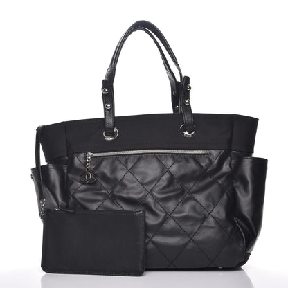Chanel Coated Canvas Large Paris Biarritz Tote Black 5 of 9
