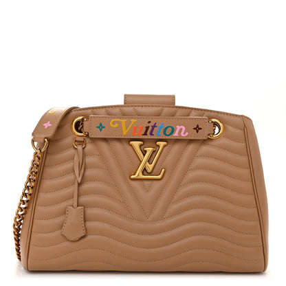 Louis Vuitton Calfskin New Wave Chain Tote Noisette 1 of 12