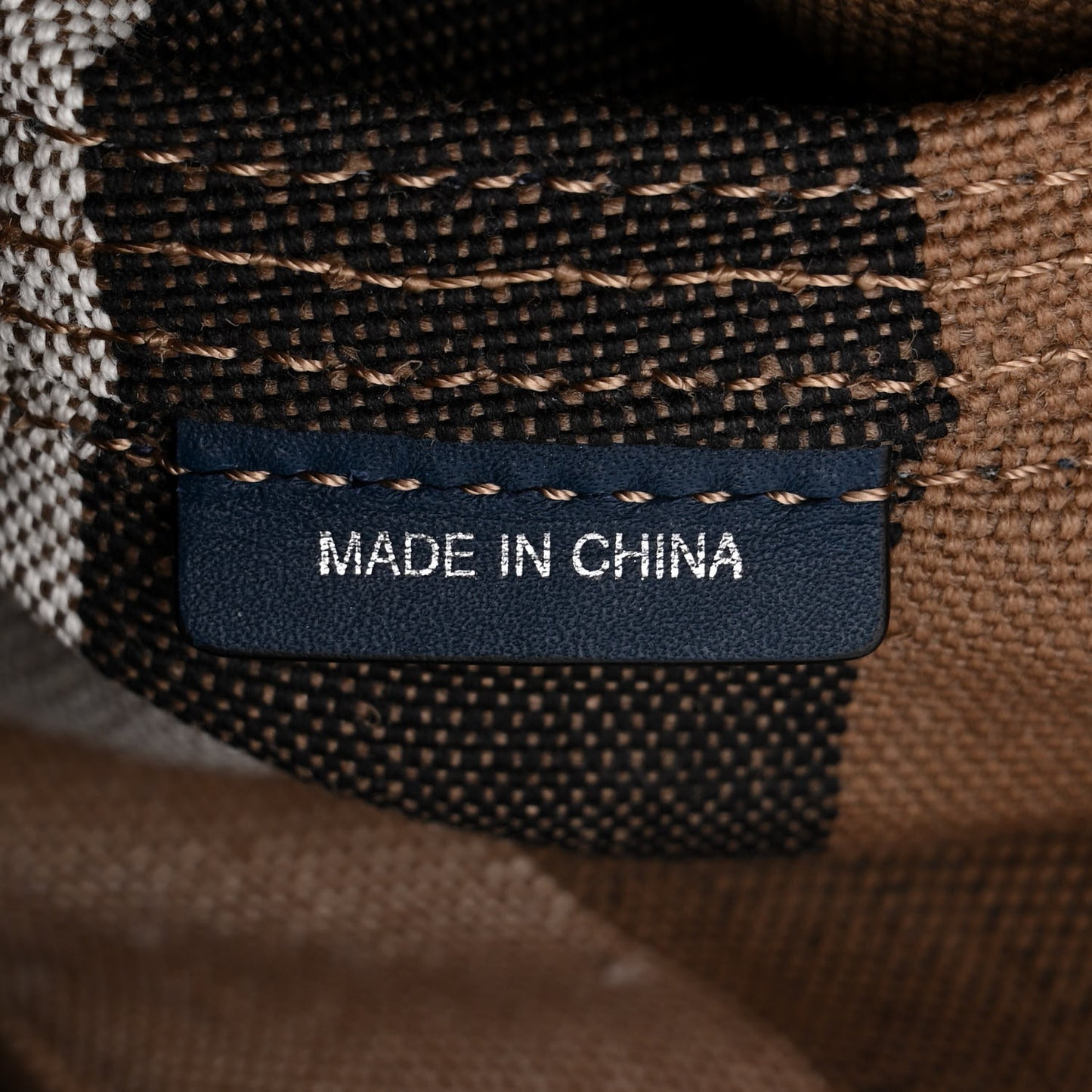 Grainy Calfskin House Check Canvas Heston Crossbody Blue