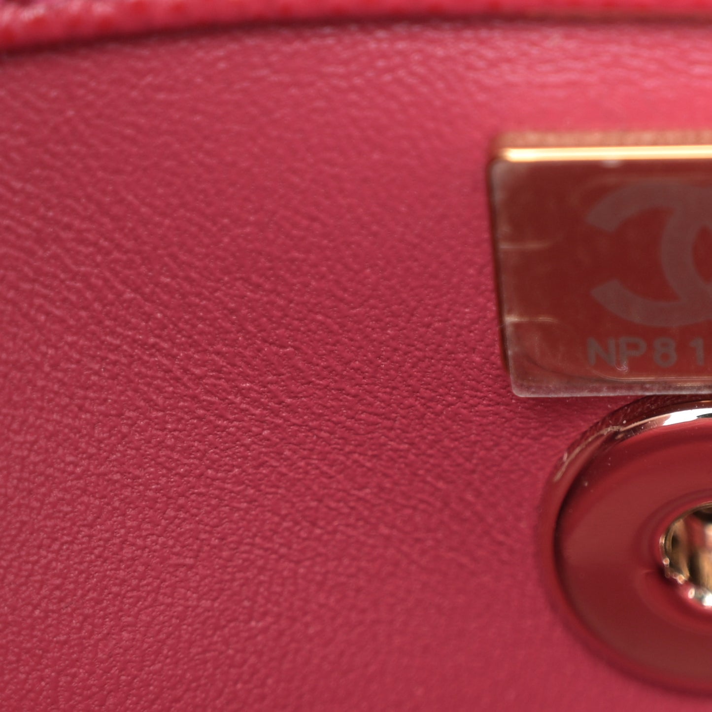 Caviar Quilted Mini Coco Handle Flap Dark Pink