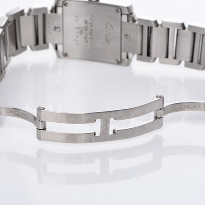Cartier Stainless Steel 20mm Tank Francaise Quartz Watch 6 of 8