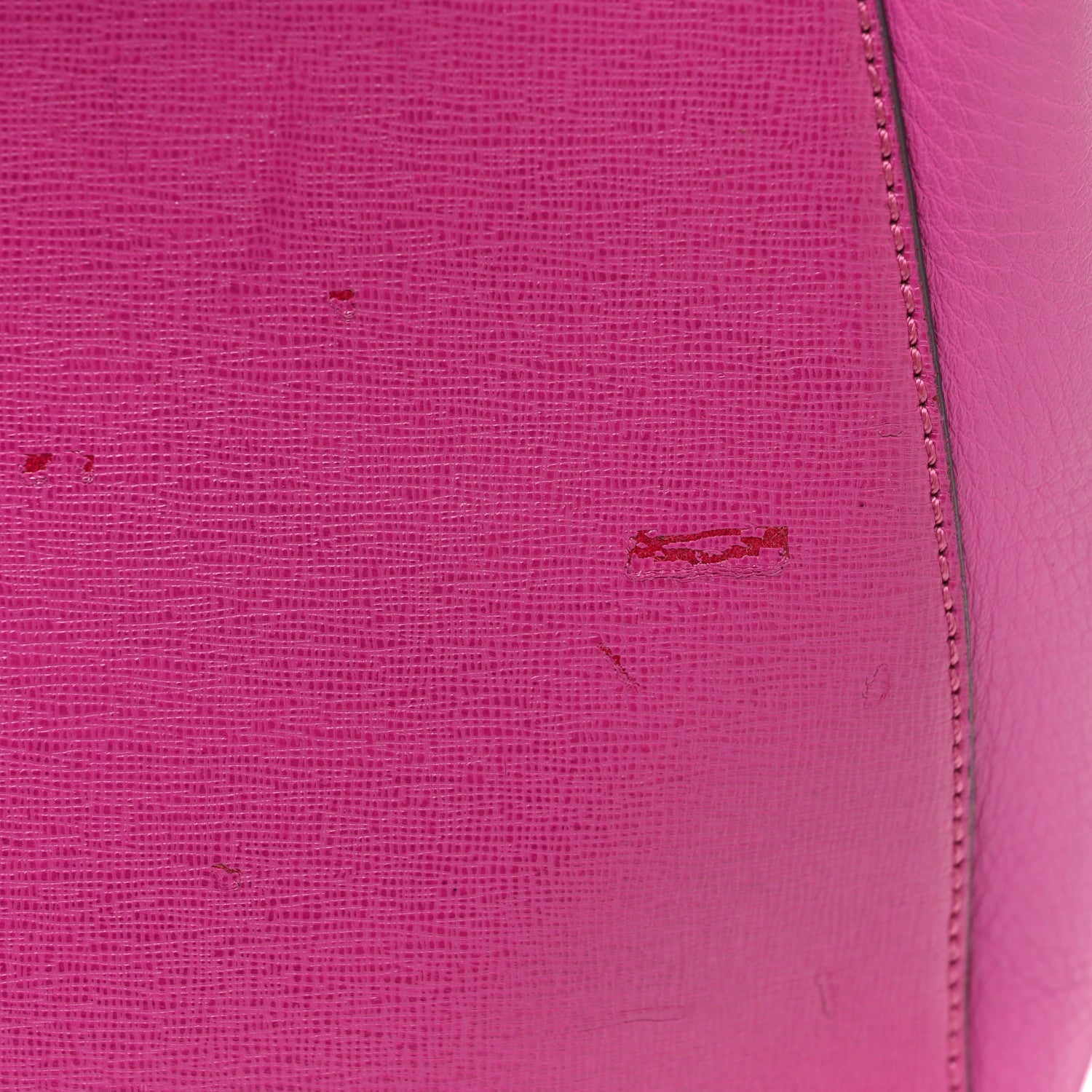 Fendi Vitello Elite Petite 2Jours Tote Magenta 21 of 23