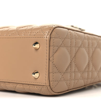 Christian Dior Lambskin Cannage Small Lady Dior Camel 9 of 10