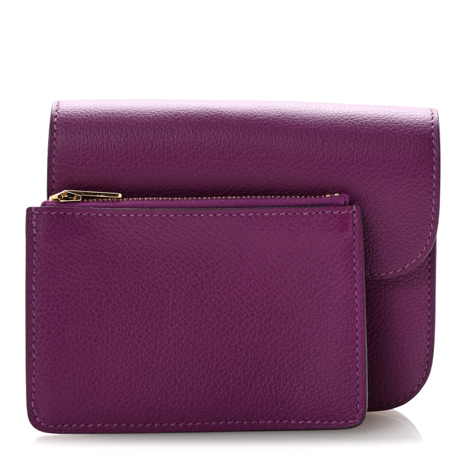 Hermes Evercolor Constance Slim Wallet Anemone 3 of 10