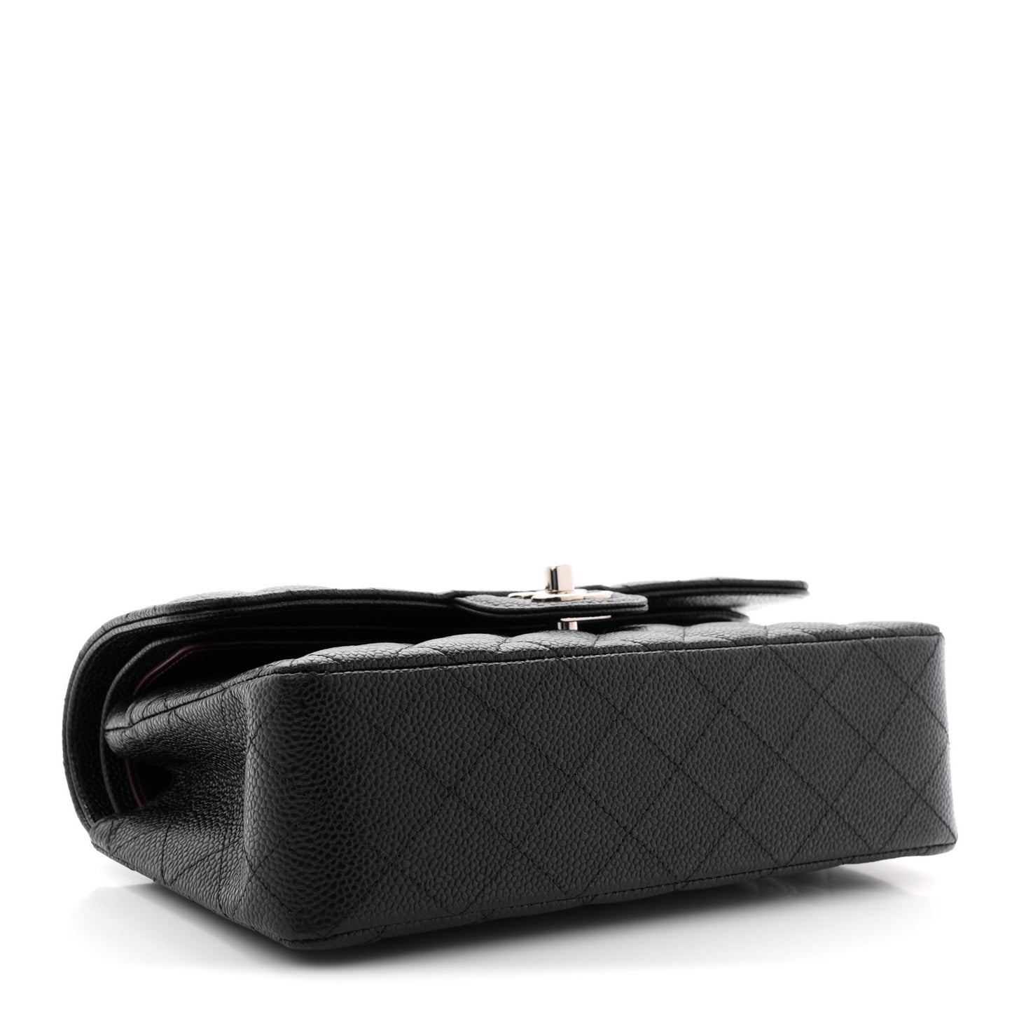 Caviar Quilted Small Double Flap Black