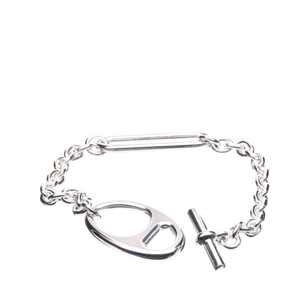 Hermes Sterling Silver Chaine d'Ancre Twist Bracelet LG 3 of 6