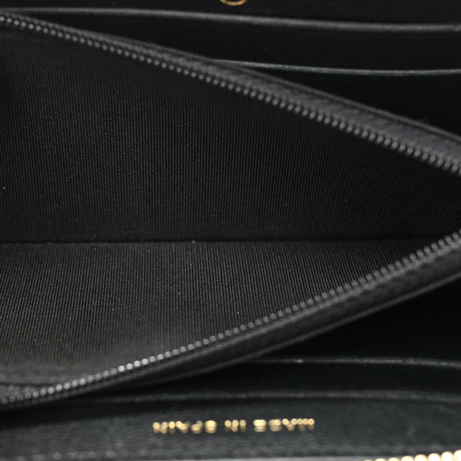Chanel Sheepskin Quilted Mademoiselle Vintage Zip Around Wallet Black 6 of 13