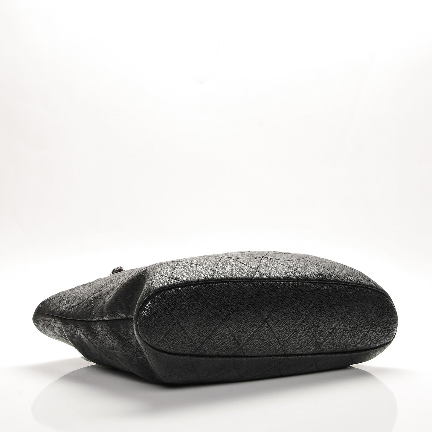 Caviar Quilted Large CC Tote Black