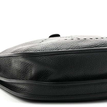 Hermes Taurillon Clemence Evelyne III PM Black 9 of 11