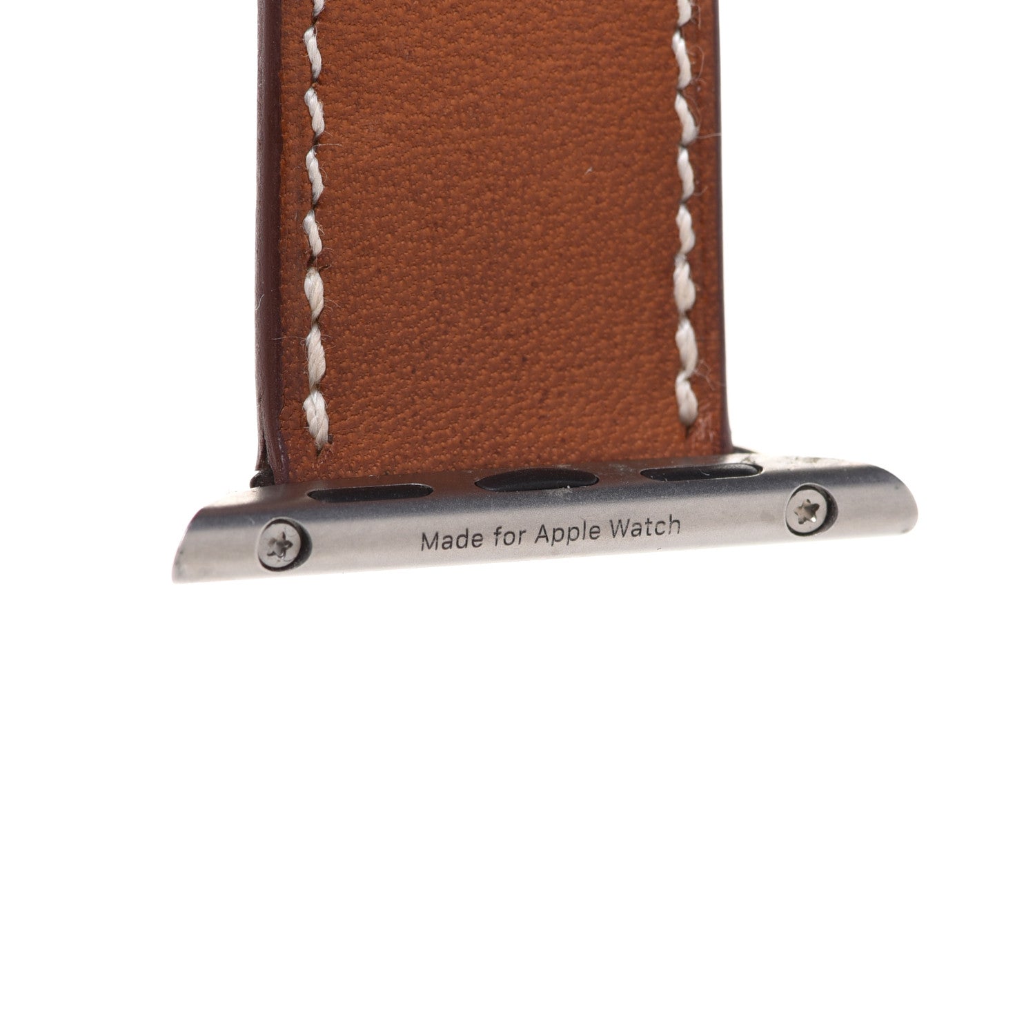 Hermes Barenia 38mm Apple Watch Double Tour Band Fauve 6 of 9