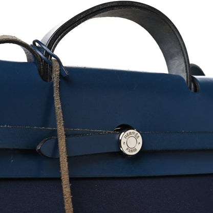 Hermes Toile Vache Calfskin Herbag 39 MM Navy 12 of 13