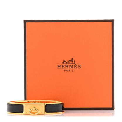 Hermes Enamel Clic Anneau Bracelet GM Black 5 of 5