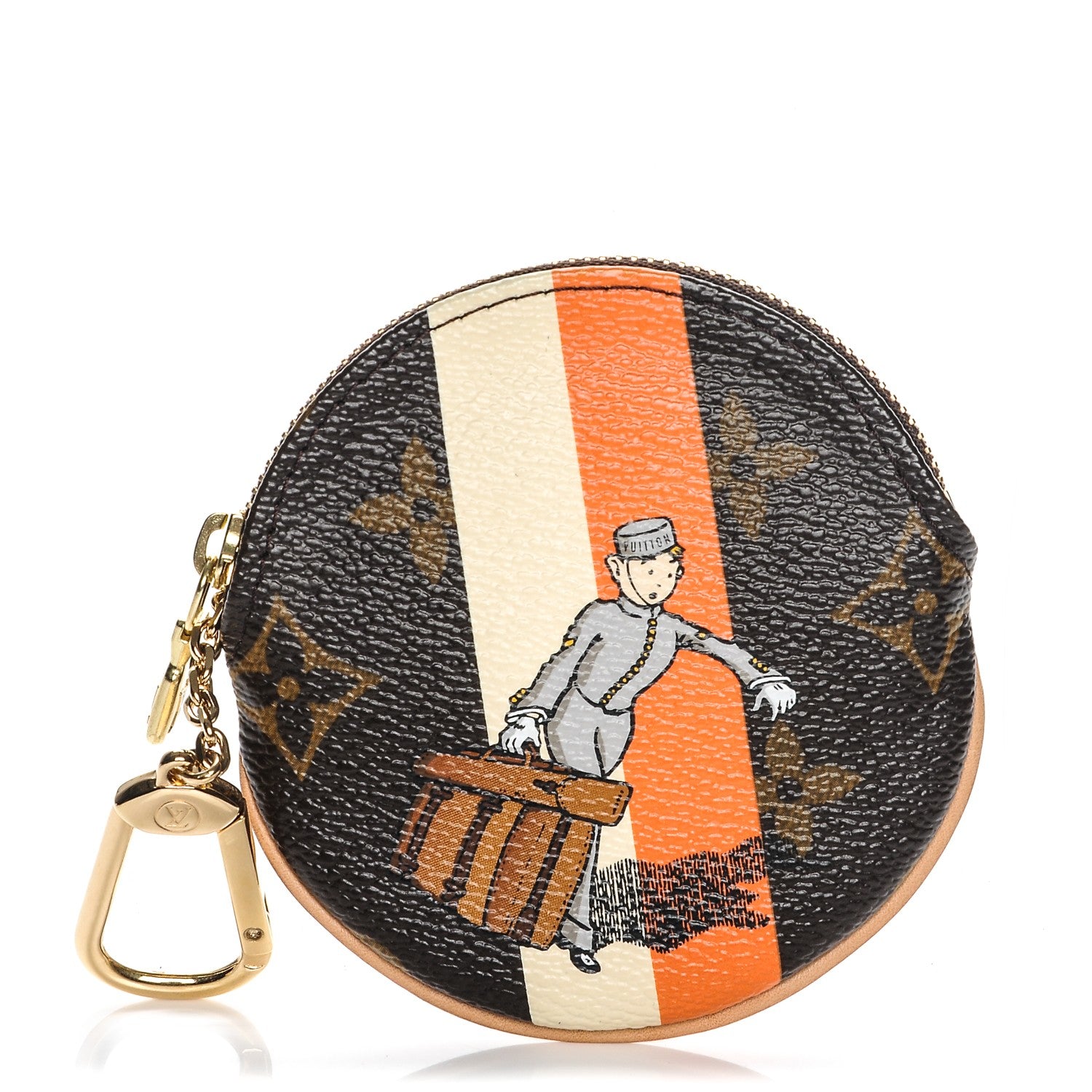 Louis Vuitton Monogram Groom Round Coin Purse 1 of 6