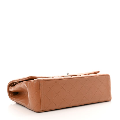 Chanel Caviar Quilted Maxi Double Flap Light Brown 4 of 11