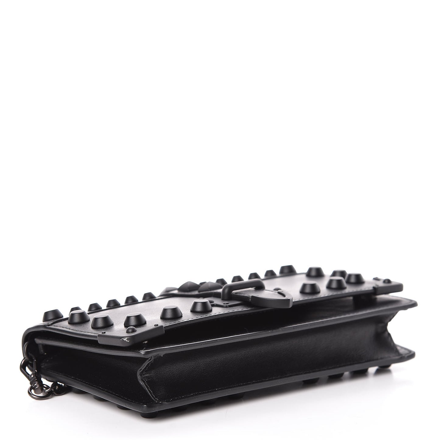 City Calfskin Cahier Studded Mini Bag Black