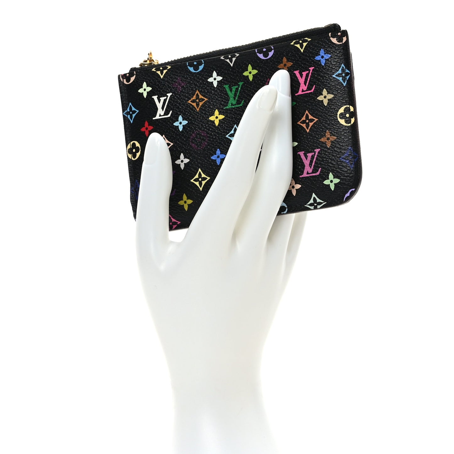 Monogram Multicolor Key Pouch Black Grenade