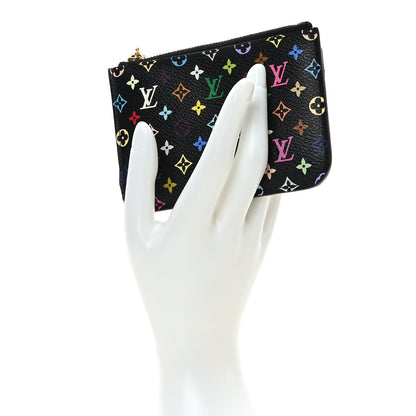 Louis Vuitton Monogram Multicolor Key Pouch Black Grenade 2 of 7