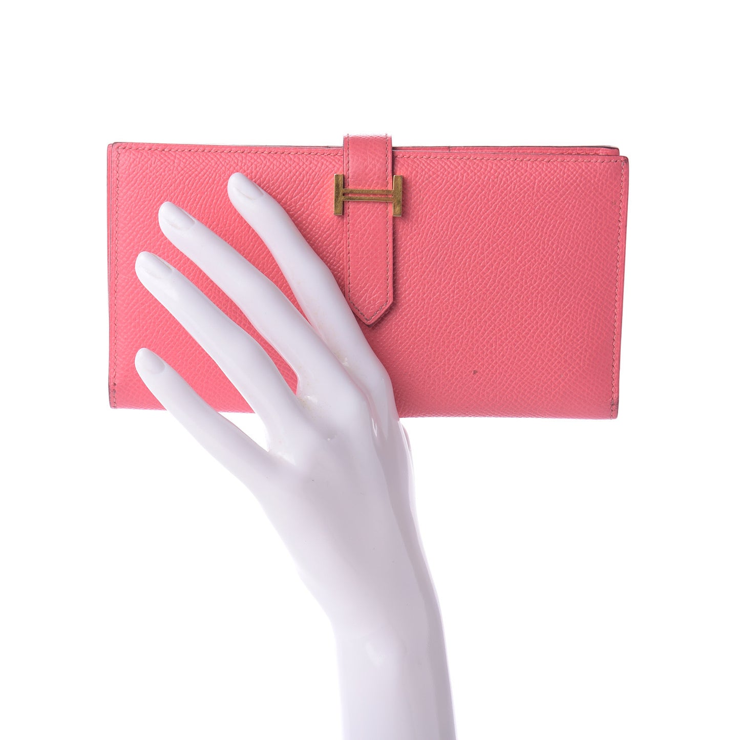 Epsom Bearn Gusset Wallet Rose Lipstick