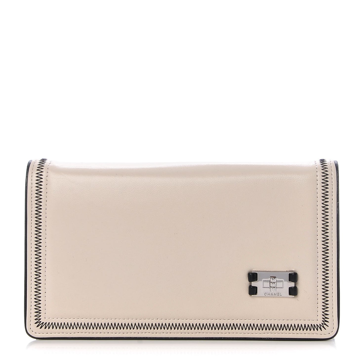 Lambskin Yen Wallet White