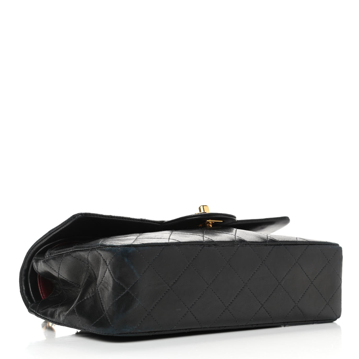 Chanel Lambskin Quilted Small Double Flap Black 3 of 5