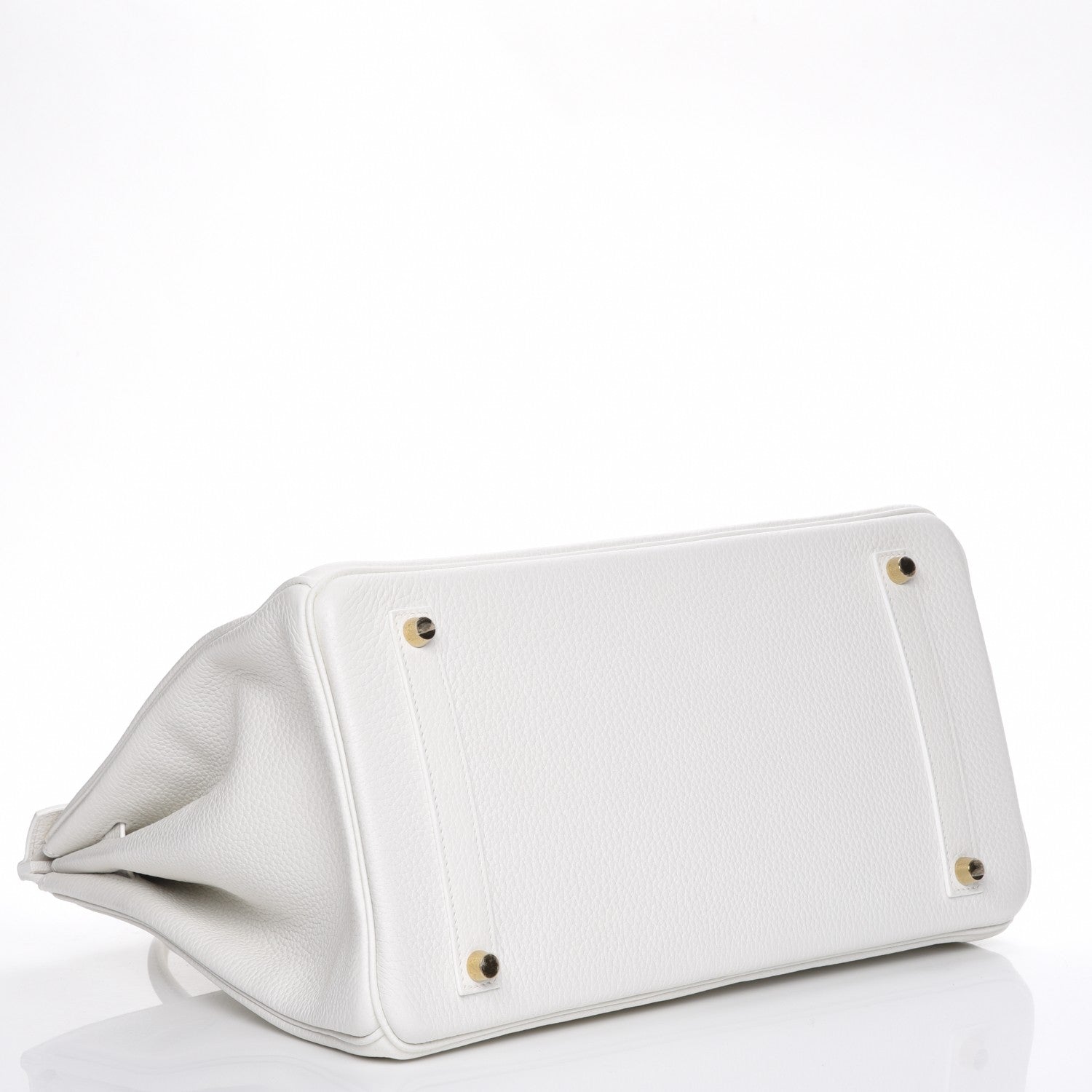 Hermes Taurillon Clemence Birkin 35 White 6 of 27