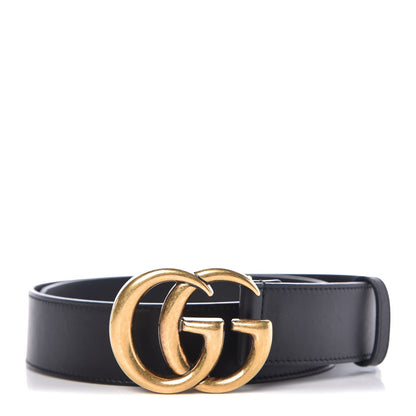 Gucci Calfskin Double G 40mm Belt 80 32 Black 1 of 7
