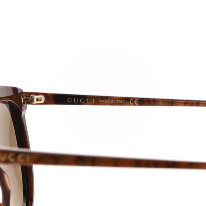 Gucci Aviator Crystal Brow Sunglasses GG0732S Havana Brown 6 of 10