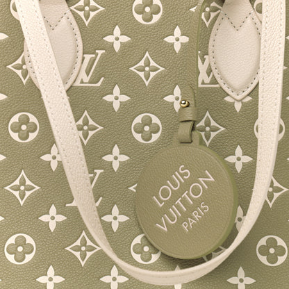Louis Vuitton Empreinte Monogram Spring In The City Onthego MM Kaki Beige Cream 7 of 10
