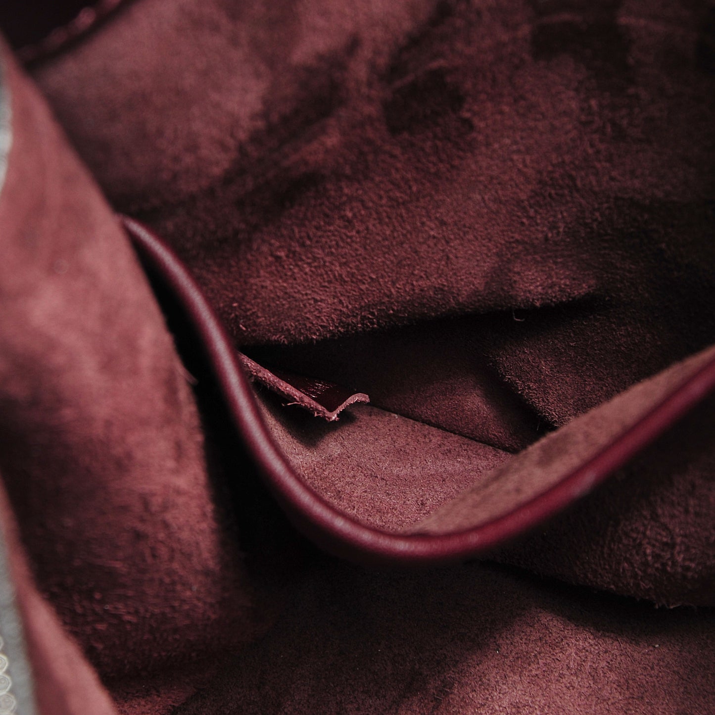 Smooth Calfskin New Shoulder Bag Burgundy