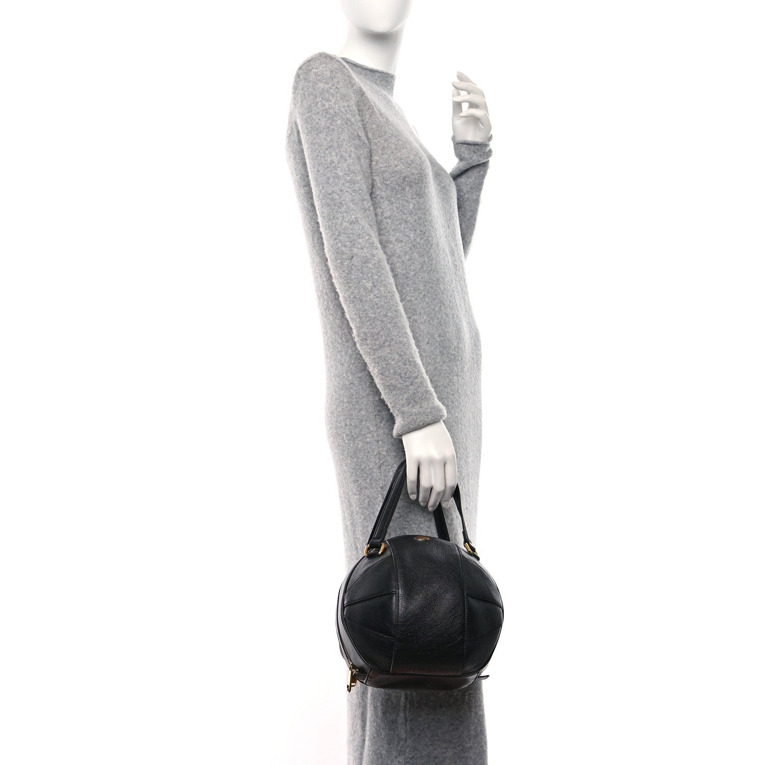 Gucci Piuma Lux Energy Tifosa Basketball Shaped Shoulder Bag Black 2 of 10