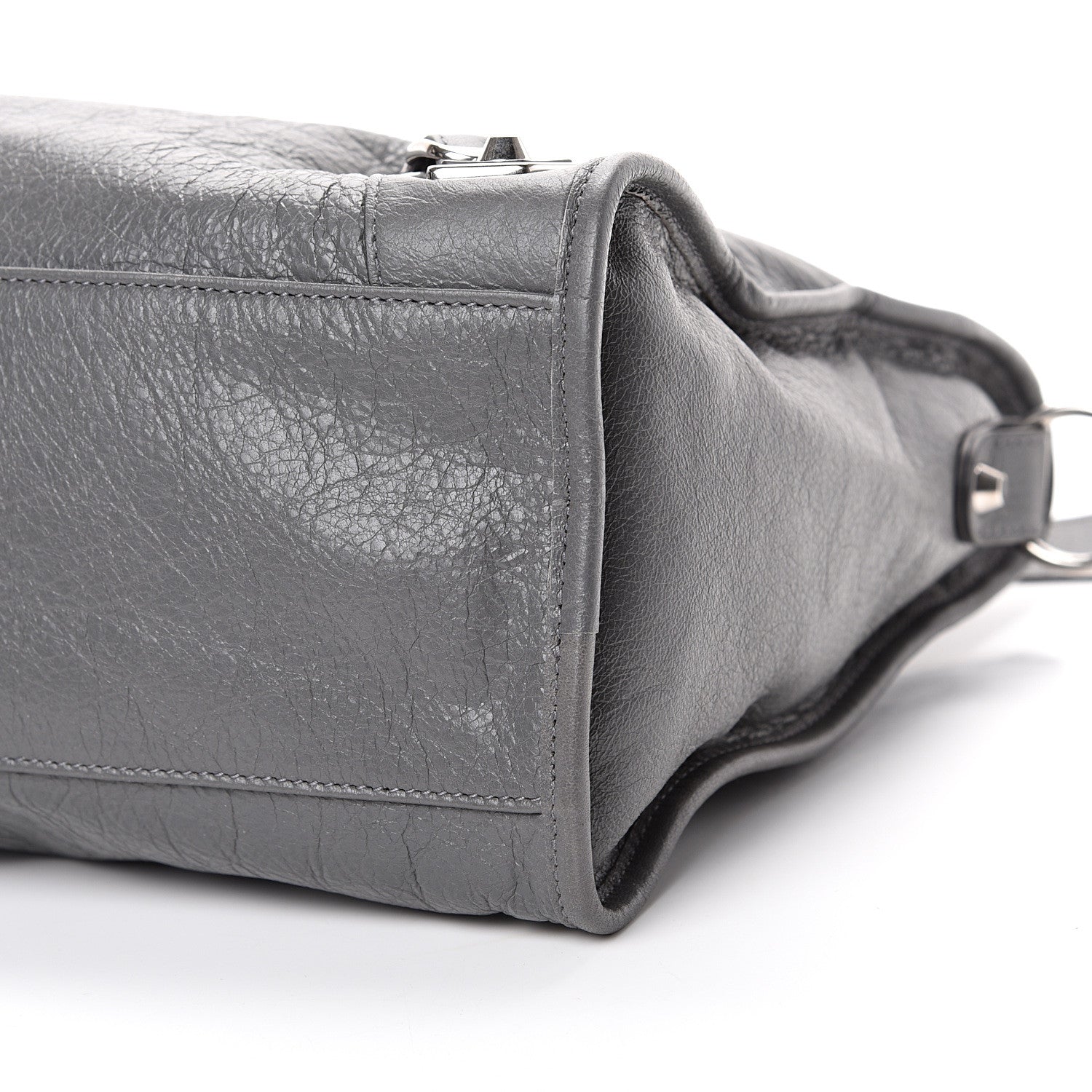 Balenciaga Agneau Silver Metallic Edge Hardware City Gris Cendre 9 of 11