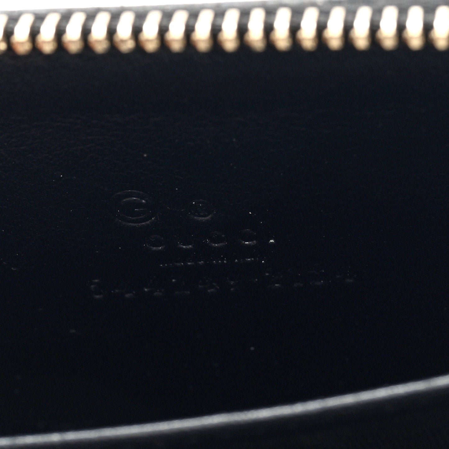 Microguccissima Zip Around Card Case Black
