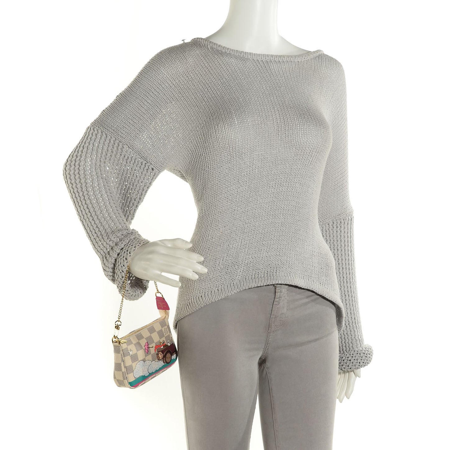 Damier Azur 2015 Christmas Animation Mini Pochette Accessories