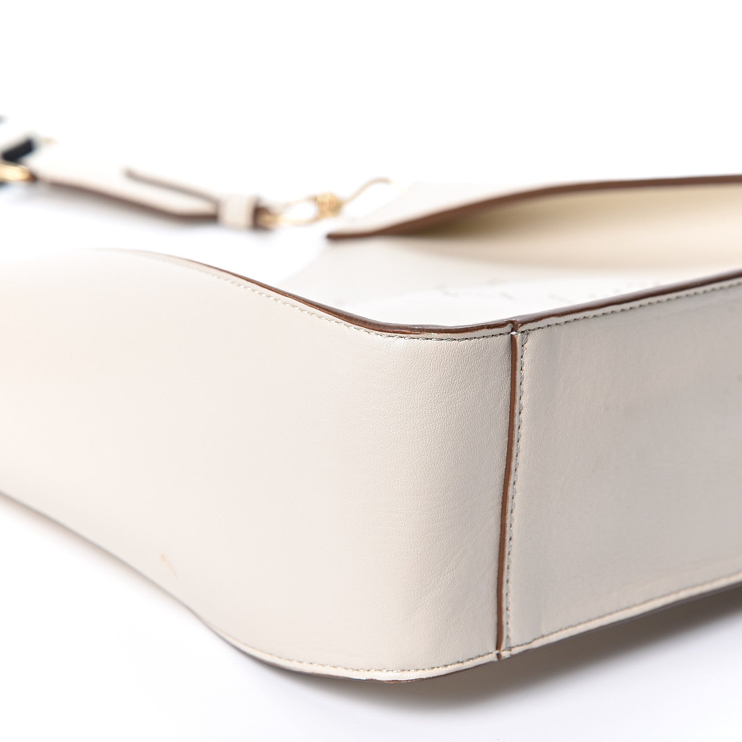 Stella McCartney Eco Alter Nappa Perforated Logo Mini Crossbody White 7 of 9
