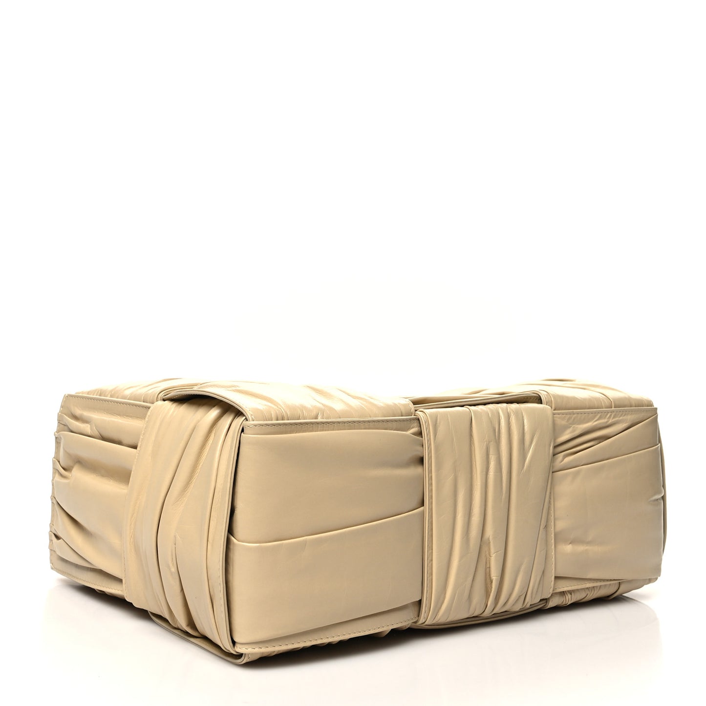 Foulard Intrecciato Pleated Medium Arco Tote Porridge