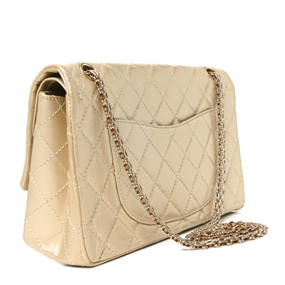 Chanel Metallic Aged Calfskin Quilted 2.55 Reissue 226 Flap Pale Gold 3 of 11