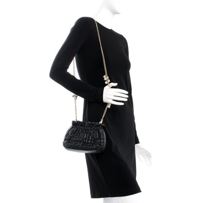 Christian Dior Gaufre Lambskin Cannage Delices Mini Bag Black 2 of 7